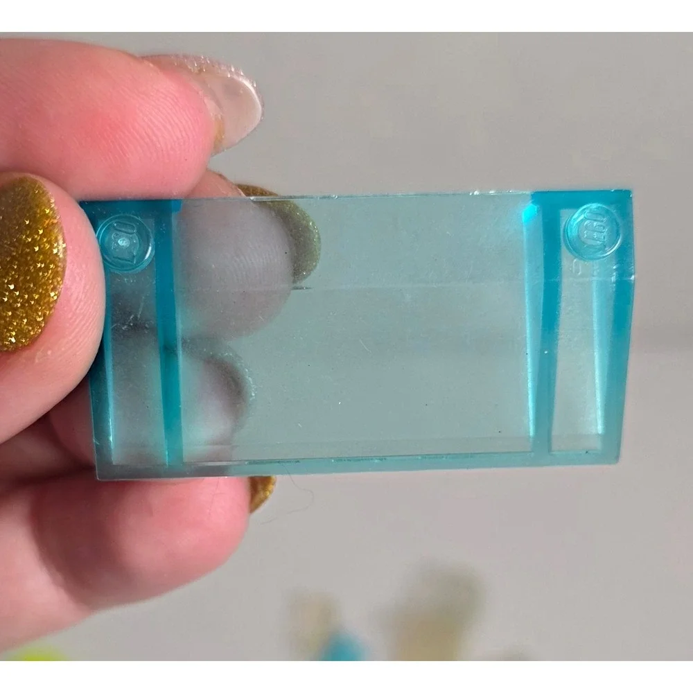 LEGO Translucent Parts Lot Clear Blue Green Yellow Mixed Pieces‎ 0.23 lb